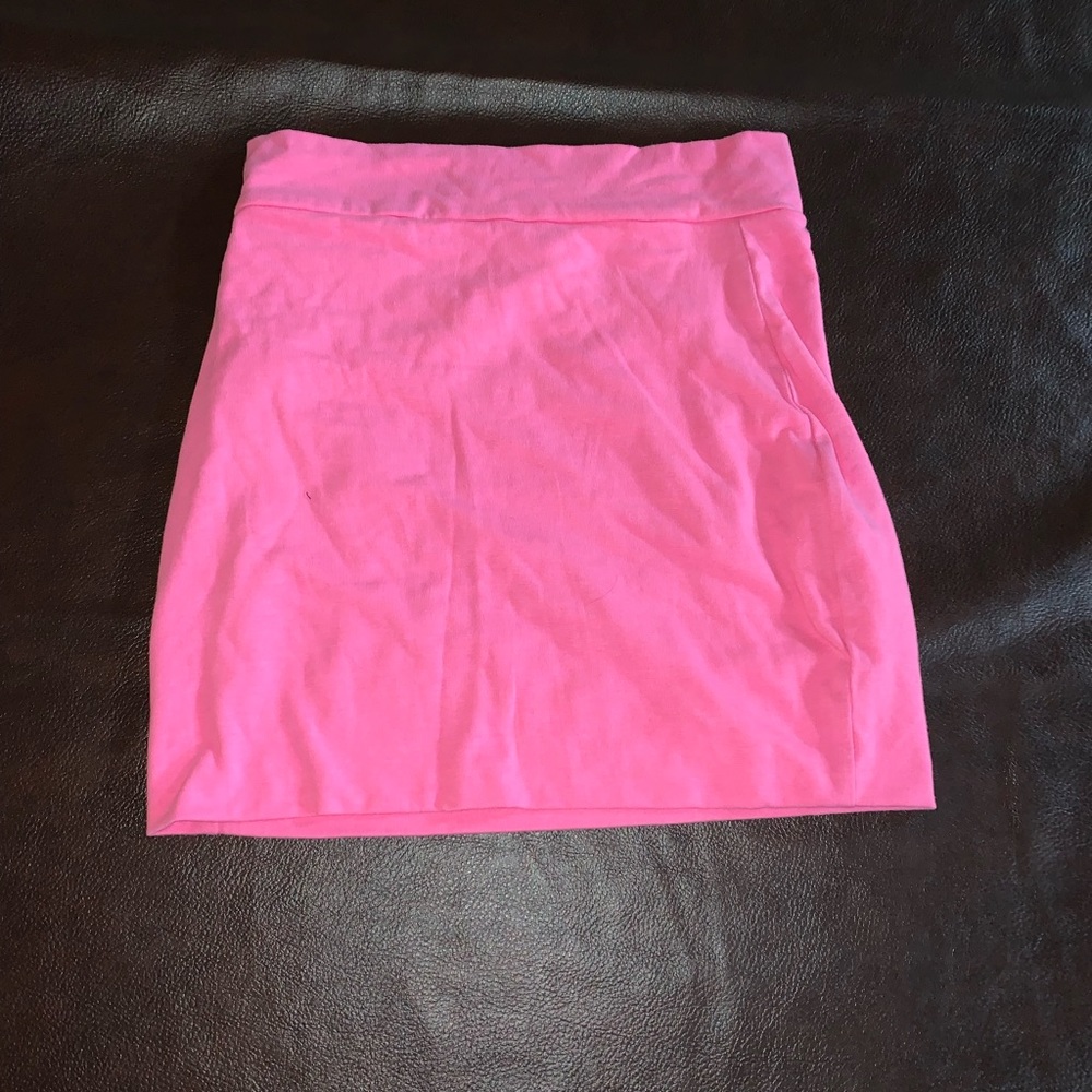Fashion nova mini hot pink pencil skirt